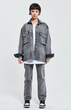 アクメドラビ(acme' de la vie) ADLV DUEL DENIM OVERSIZE SHIRT BLACK