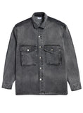 アクメドラビ(acme' de la vie) ADLV DUEL DENIM OVERSIZE SHIRT BLACK