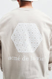 アクメドラビ(acme' de la vie) ADLV CUBE SYMBOL SWEATSHIRT SHIRT BEIGE