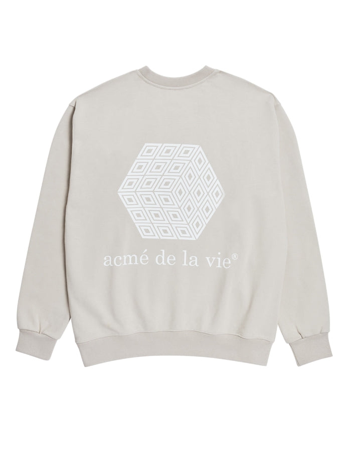 アクメドラビ(acme' de la vie) ADLV CUBE SYMBOL SWEATSHIRT SHIRT BEIGE