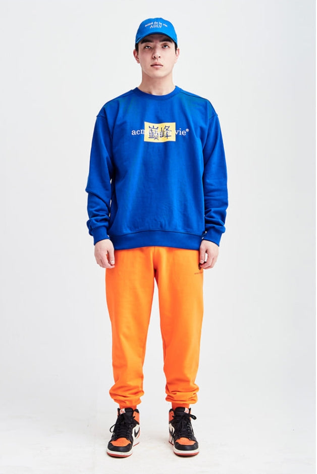 アクメドラビ(acme' de la vie) ADLV 'ACME' SWEATSHIRT BLUE