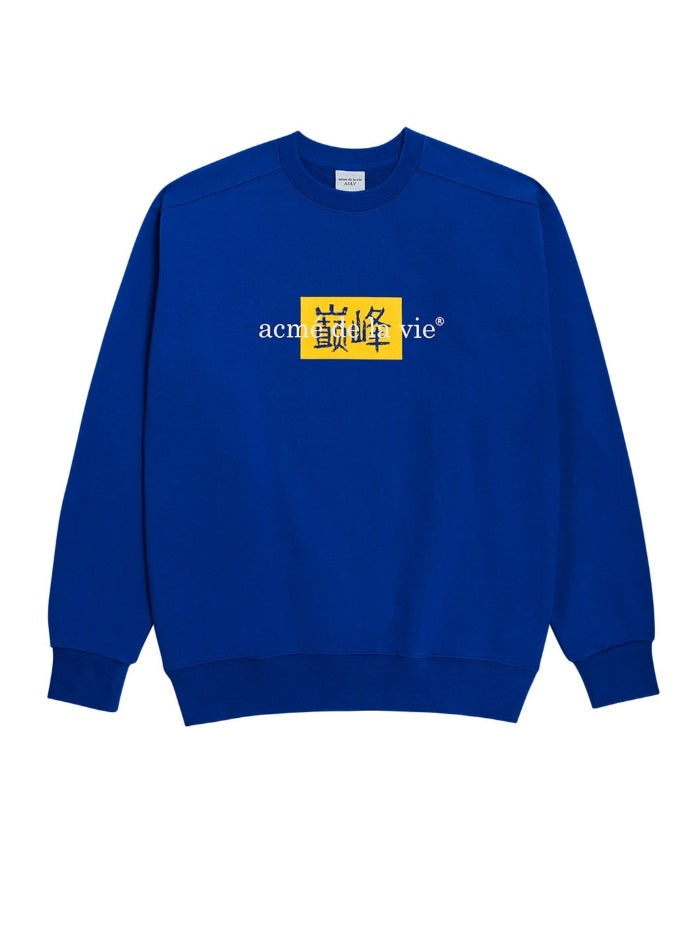 アクメドラビ(acme' de la vie) ADLV 'ACME' SWEATSHIRT BLUE