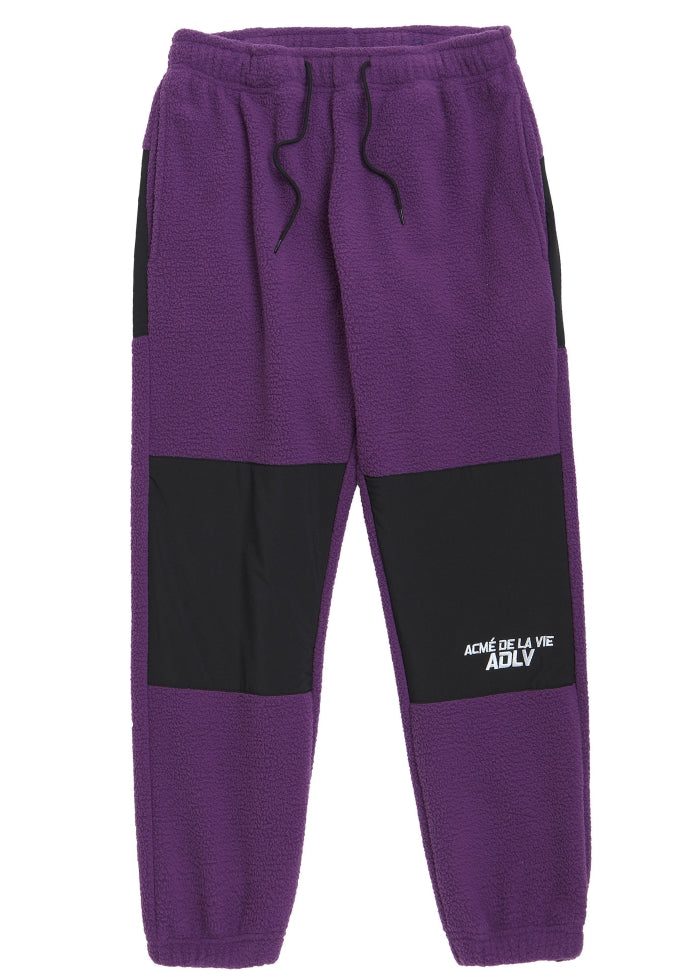 アクメドラビ(acme' de la vie)  ADLV FLEESE SETUP PANTS PURPLE