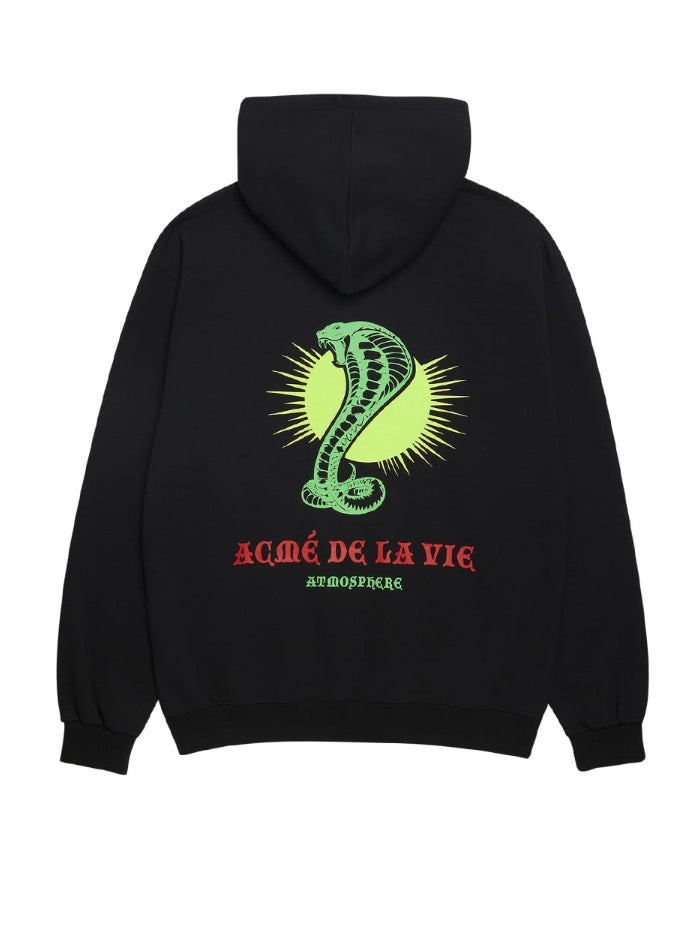 アクメドラビ(acme' de la vie) ADLV COBRA GLOW IN THE DARK HOODIE BLACK