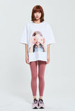 アクメドラビ(acme' de la vie) ADLV BABY FACE SHORT SLEEVE T-SHIRT WHITE DONUTS 3