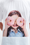 アクメドラビ(acme' de la vie) ADLV BABY FACE SHORT SLEEVE T-SHIRT WHITE DONUTS 3