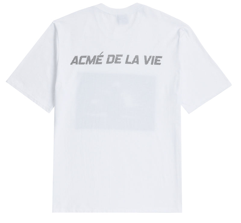 アクメドラビ(acme' de la vie) ADLV SHORT SLEEVE T-SHIRT DARKNESS WHITE