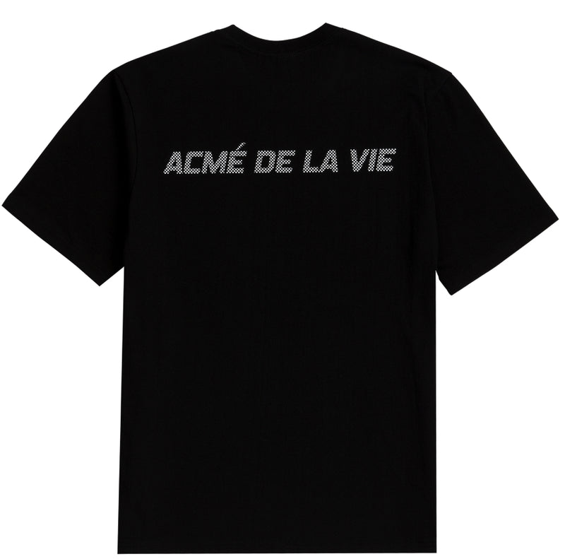 アクメドラビ(acme' de la vie) ADLV SHORT SLEEVE T-SHIRT DARKNESS BLACK