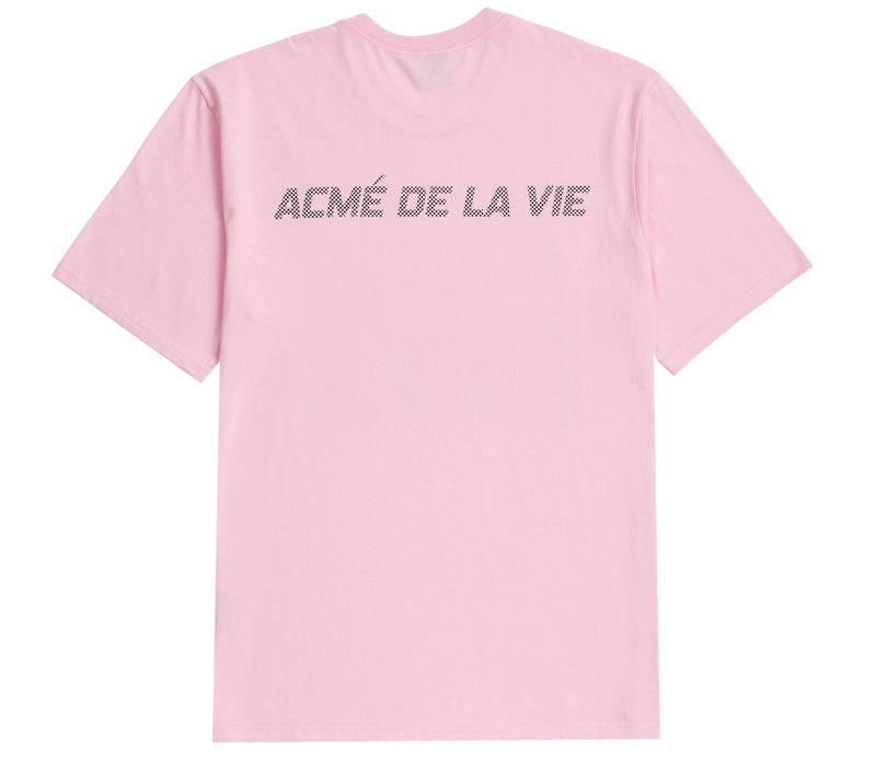 アクメドラビ(acme' de la vie) ADLV SHORT SLEEVE T-SHIRT DARKNESS LIGHT PINK