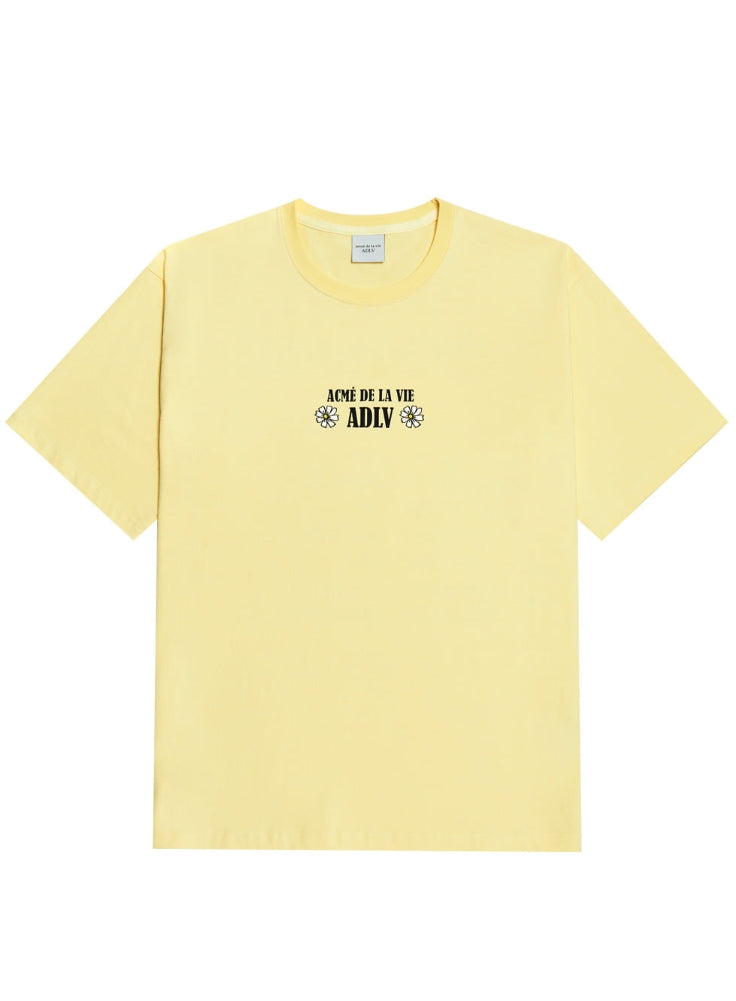 アクメドラビ(acme' de la vie) DAISY SHORT SLEEVE T-SHIRT LIGHT YELLOW