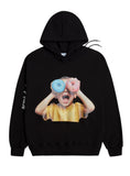 アクメドラビ(acme' de la vie) ADLV BABY FACE HOODIE BLACK DONUTS 5