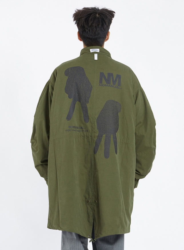 NOMANUAL(ノーマニュアル) F.S FISHTAIL PARKA - KHAKI