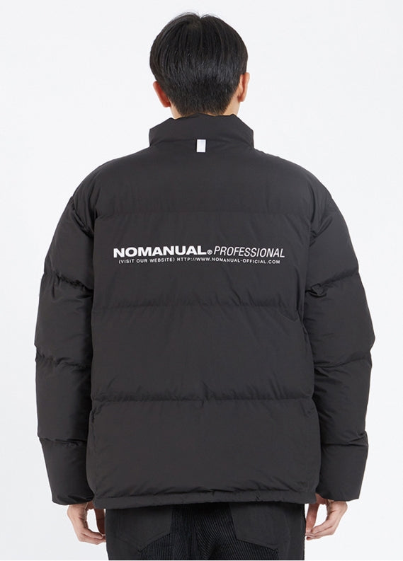 NOMANUAL(ノーマニュアル) REFLECTIVE PRO SHORT PADDING - BLACK