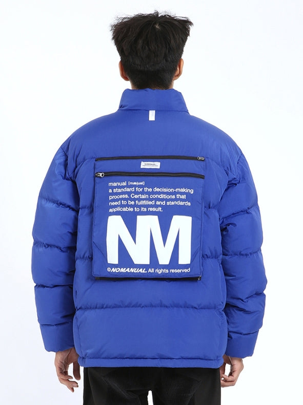 NOMANUAL(ノーマニュアル) BACK POCKET DUCK DOWN - BLUE