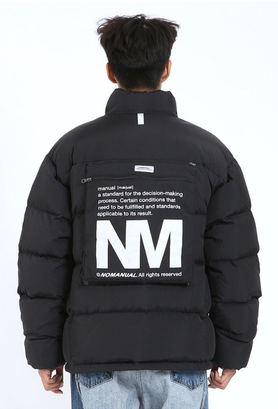 NOMANUAL(ノーマニュアル) BACK POCKET DUCK DOWN - BLACK