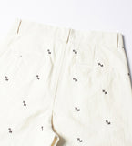 NOMANUAL(ノーマニュアル) NM PATTERN PANTS - WHITE