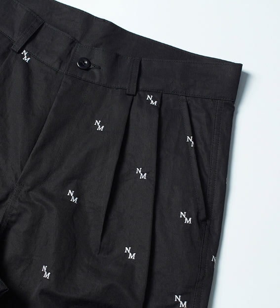 NOMANUAL(ノーマニュアル) NM PATTERN PANTS - BLACK – UNDERSTUDY CLUB