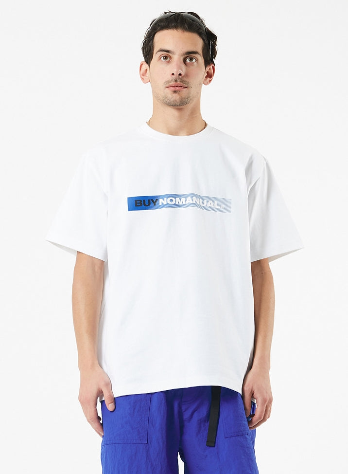 NOMANUAL(ノーマニュアル) BUY NOMANUAL T-SHIRT - WHITE