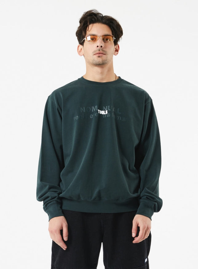 NOMANUAL(ノーマニュアル) TOOLS LONG SLEEVE TEE - VIRIDIAN