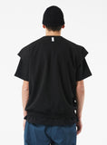NOMANUAL(ノーマニュアル) NM SLEEVELESS SWEATSHIRT - BLACK