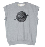 NOMANUAL(ノーマニュアル) NM SLEEVELESS SWEATSHIRT - MELANGE