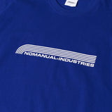 NOMANUAL(ノーマニュアル) NM INDUSTRIES T-SHIRT - BLUE