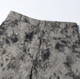 NOMANUAL(ノーマニュアル) DYED FABRIC SET-UP PANTS - DYED BLACK