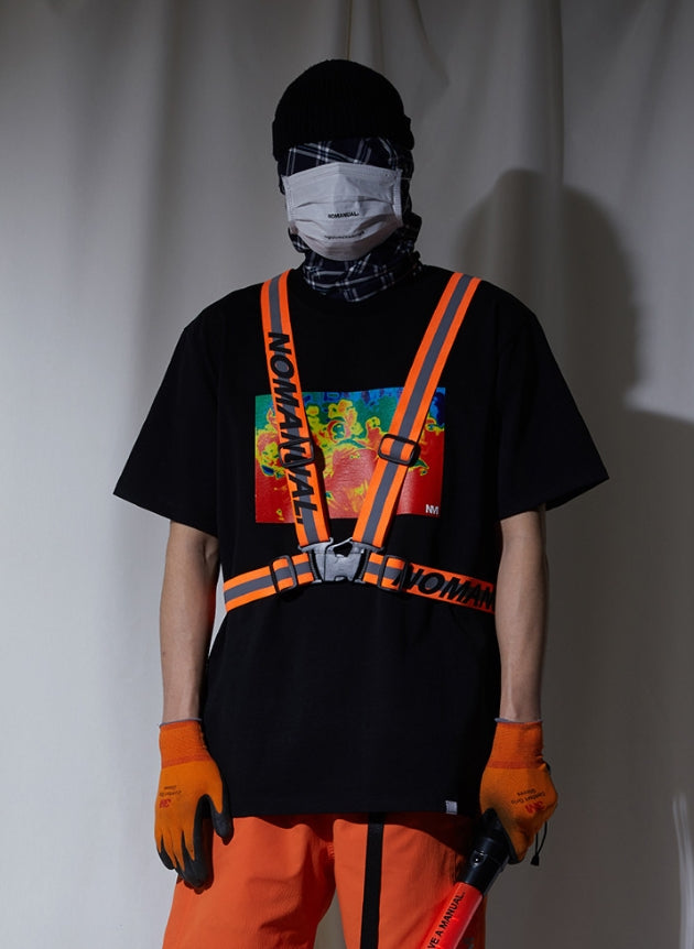 NOMANUAL(ノーマニュアル) NM SAFETY VEST - NEON ORANGE