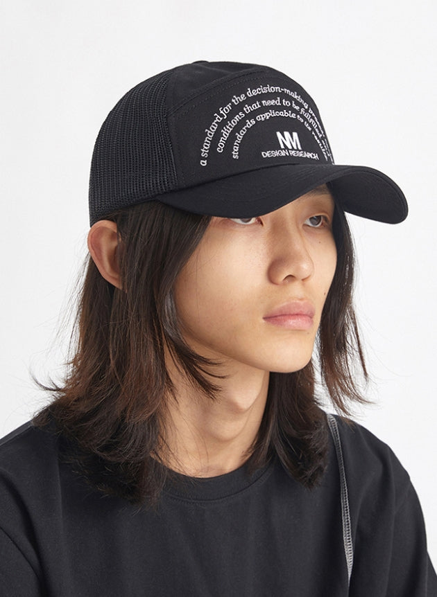 NOMANUAL(ノーマニュアル) NM RESEARCH BALL-CAP - BLACK