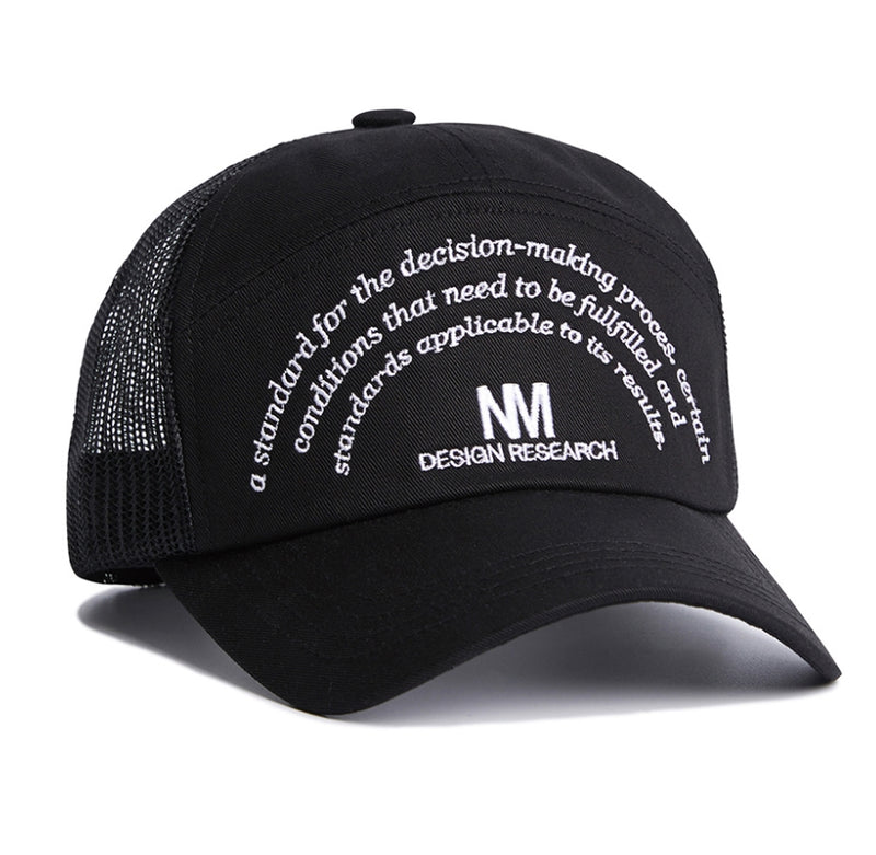 NOMANUAL(ノーマニュアル) NM RESEARCH BALL-CAP - BLACK