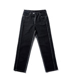 NOMANUAL(ノーマニュアル) 19 REVERSED DENIM PANTS - BLACK