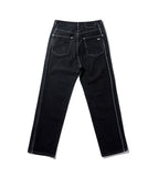 NOMANUAL(ノーマニュアル) 19 REVERSED DENIM PANTS - BLACK