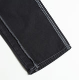 NOMANUAL(ノーマニュアル) 19 REVERSED DENIM PANTS - BLACK