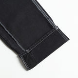 NOMANUAL(ノーマニュアル) 19 REVERSED DENIM PANTS - BLACK