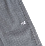 NOMANUAL(ノーマニュアル) STRIPED TUCK PANTS - GREY