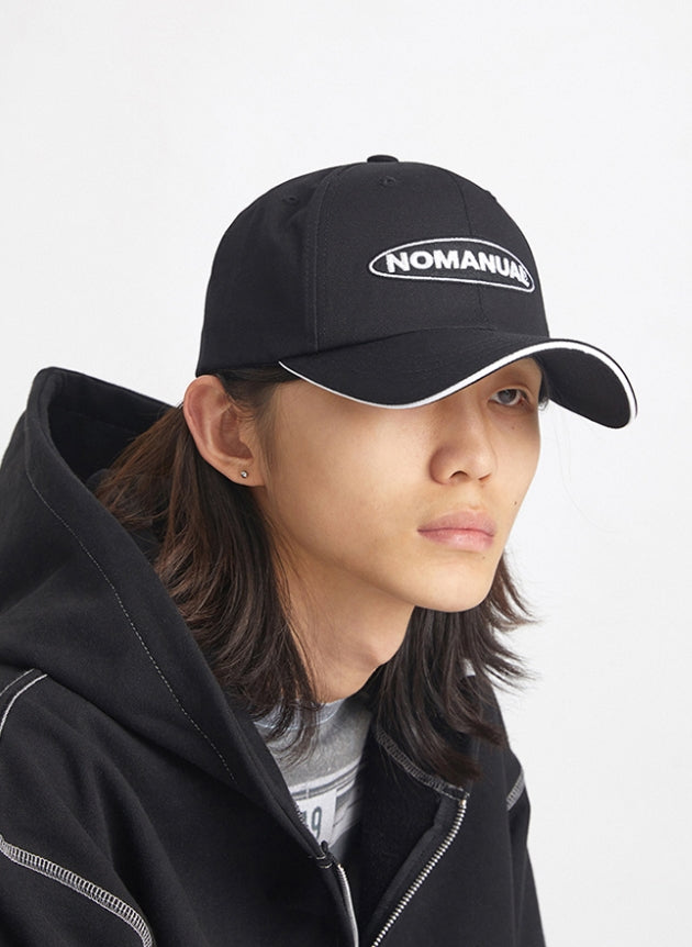 NOMANUAL(ノーマニュアル) CIRCLE LOGO BALLCAP - BLACK