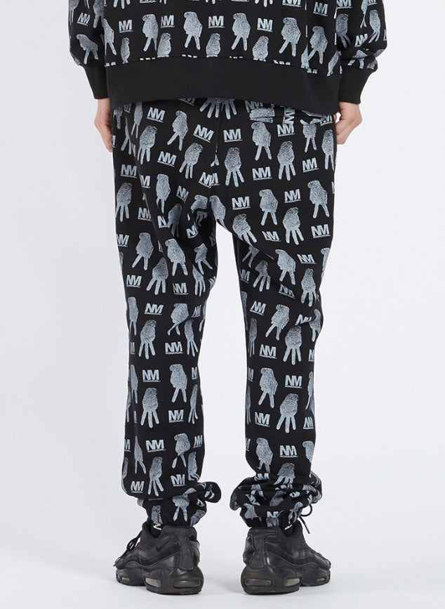 NOMANUAL(ノーマニュアル) F.S SWEAT PANTS - BLACK