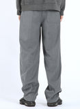 NOMANUAL(ノーマニュアル) STRIPED TUCK PANTS - GREY