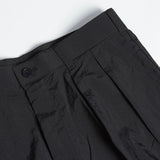 NOMANUAL(ノーマニュアル) NYLON SET-UP PANTS - BLACK