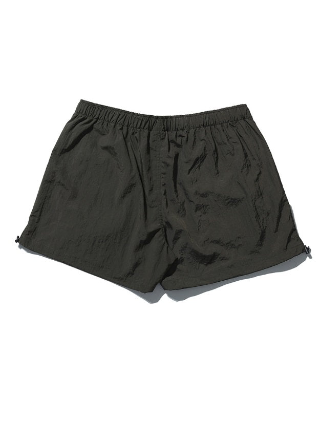 NOMANUAL(ノーマニュアル) PUMPKIN NYLON SHORTS - KHAKI