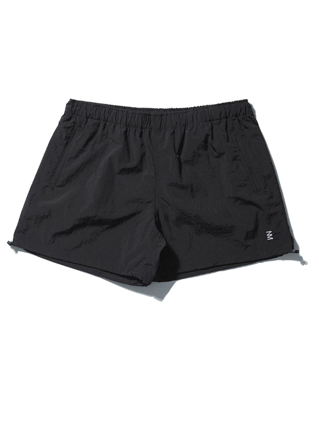 NOMANUAL(ノーマニュアル) PUMPKIN NYLON SHORTS - BLACK
