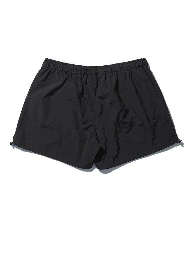 NOMANUAL(ノーマニュアル) PUMPKIN NYLON SHORTS - BLACK