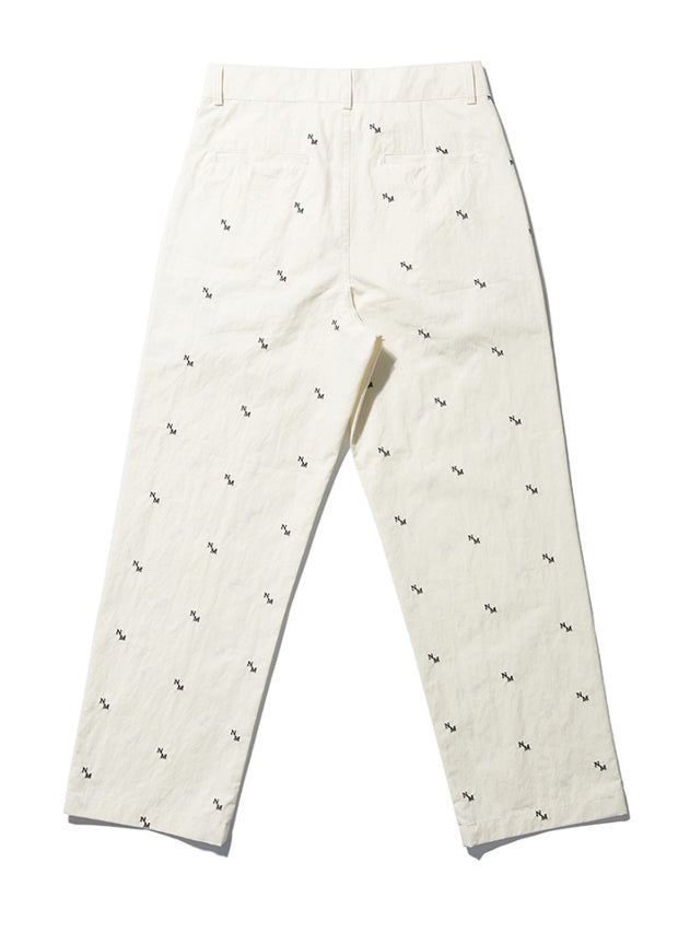NOMANUAL(ノーマニュアル) NM PATTERN PANTS - WHITE