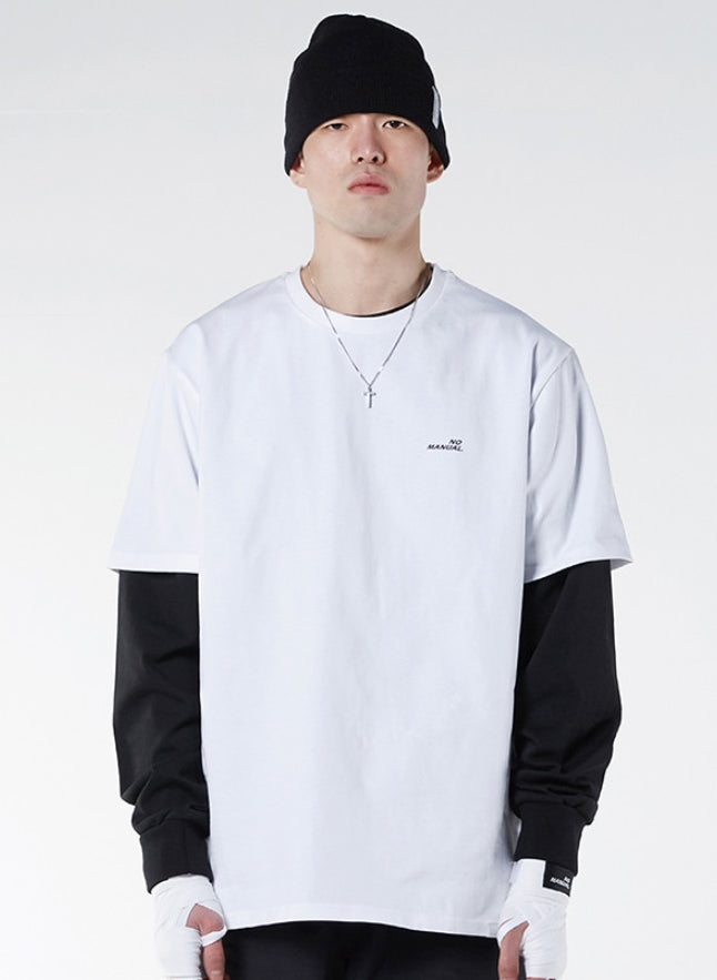 NOMANUAL(ノーマニュアル) "IT'S THE RULE" T-SHIRT - WHITE