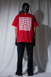 NOMANUAL(ノーマニュアル) SQUARE GRAPHIC T-SHIRT - RED