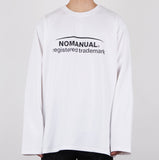 NOMANUAL(ノーマニュアル) BASKETBALL CLUB LONG SLEEVE TEE - WHITE