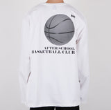 NOMANUAL(ノーマニュアル) BASKETBALL CLUB LONG SLEEVE TEE - WHITE