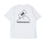 NOMANUAL(ノーマニュアル) SAFETY HELMET T-SHIRT - WHITE