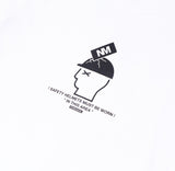 NOMANUAL(ノーマニュアル) SAFETY HELMET T-SHIRT - WHITE