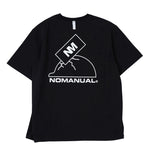 NOMANUAL(ノーマニュアル) SAFETY HELMET T-SHIRT - BLACK